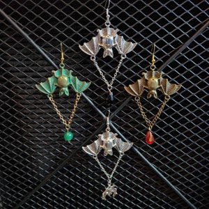 Gothic Bat Earrings