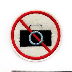 Foto Aufnäher - Kamera Applikation - Aufnäher zum Aufbügeln oder Aufnähen