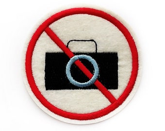 Photo Patch - Camera Appliqué - DIY Iron on or Sew Embroidery Badges