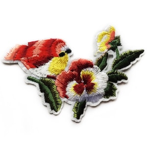 Animal Patch Clothing Birds Applique Beautiful Patch Bird Patches Embroidered Patch Iron on Patch for Clothes Nature Embroidery