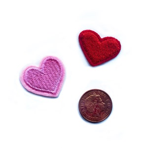 2 Mini Patches - Small Heart Patches - Micro Patches - Hippie Patch - Love  Patch - Heart Patch - Iron on Patch Love Hearts Embroidered