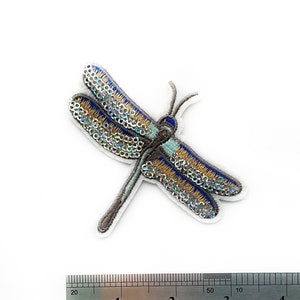Libelle Aufnäher zum Aufbügeln Insekt Schmetterling Aufnäher Pailletten