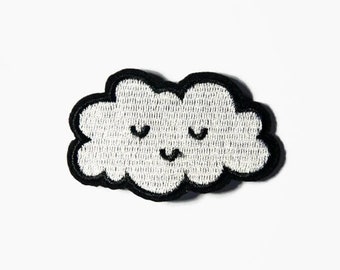 Mental Health Patch - Every Cloud ... Kawaii Cute Patches Small Iron On Little Applique Embroidery