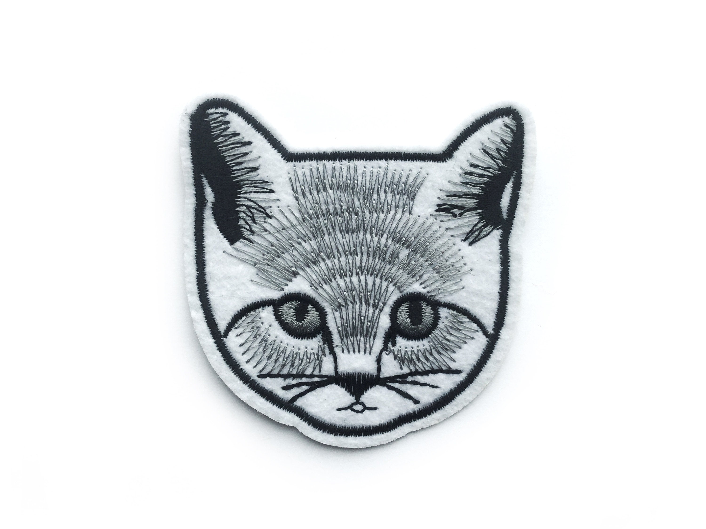 Animal Patch Cat Patches Cat Applique Embroidered Patch Etsy