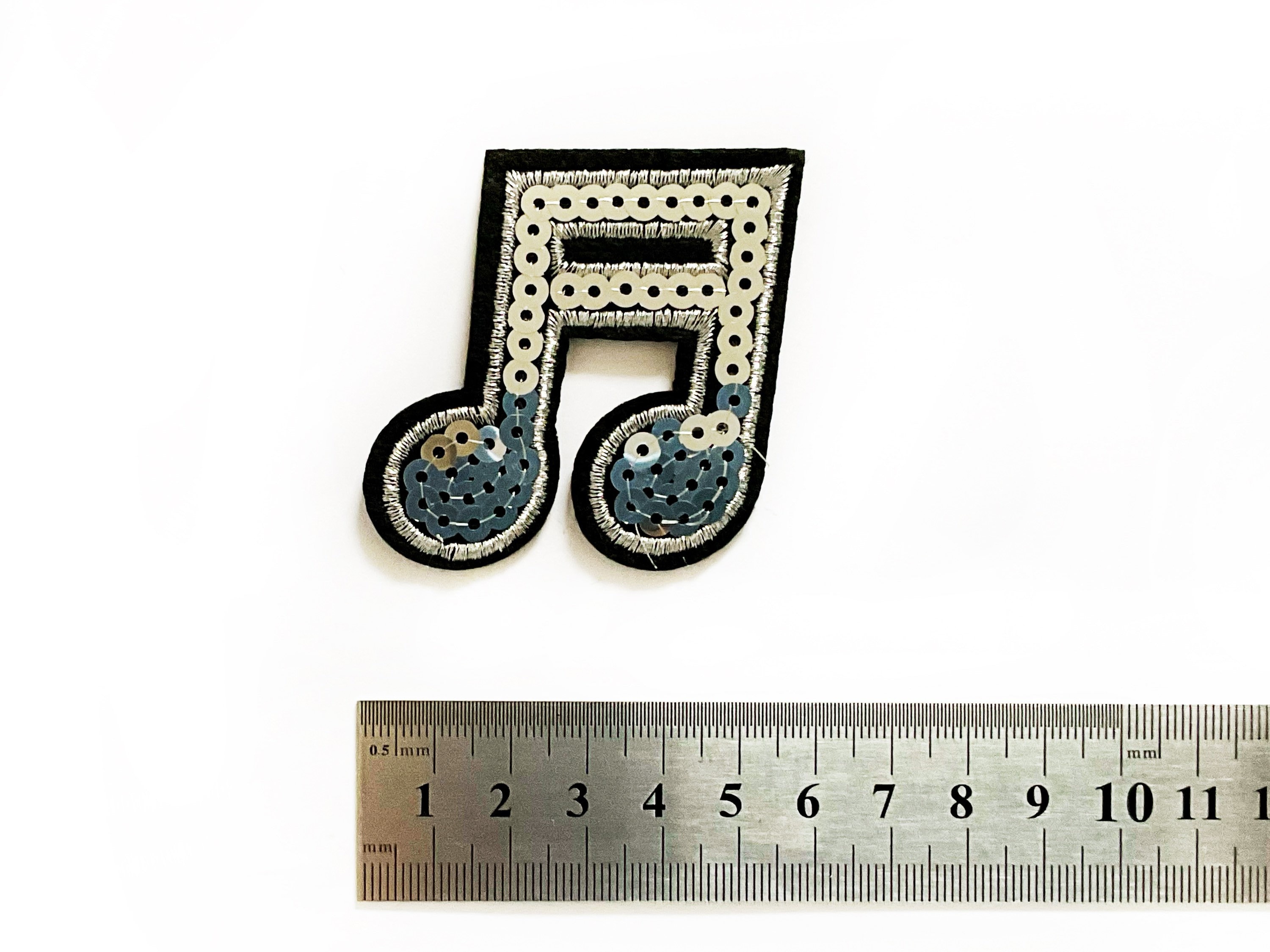 Music Note Patch Musical Patch Silver Patches Silver Patch Etsy