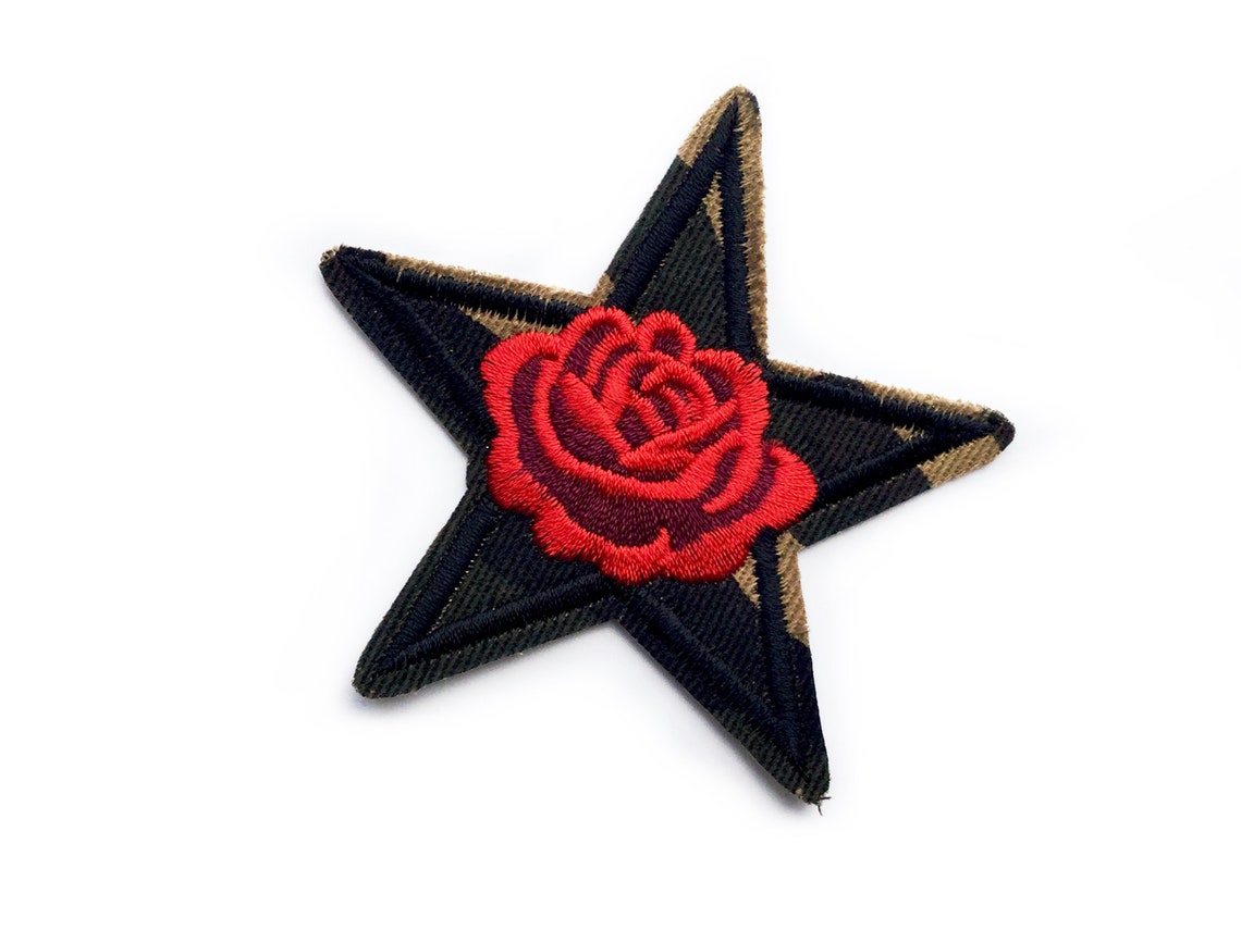 Patch for Bags Star Patch Iron on Patch Flower Patches Etsy