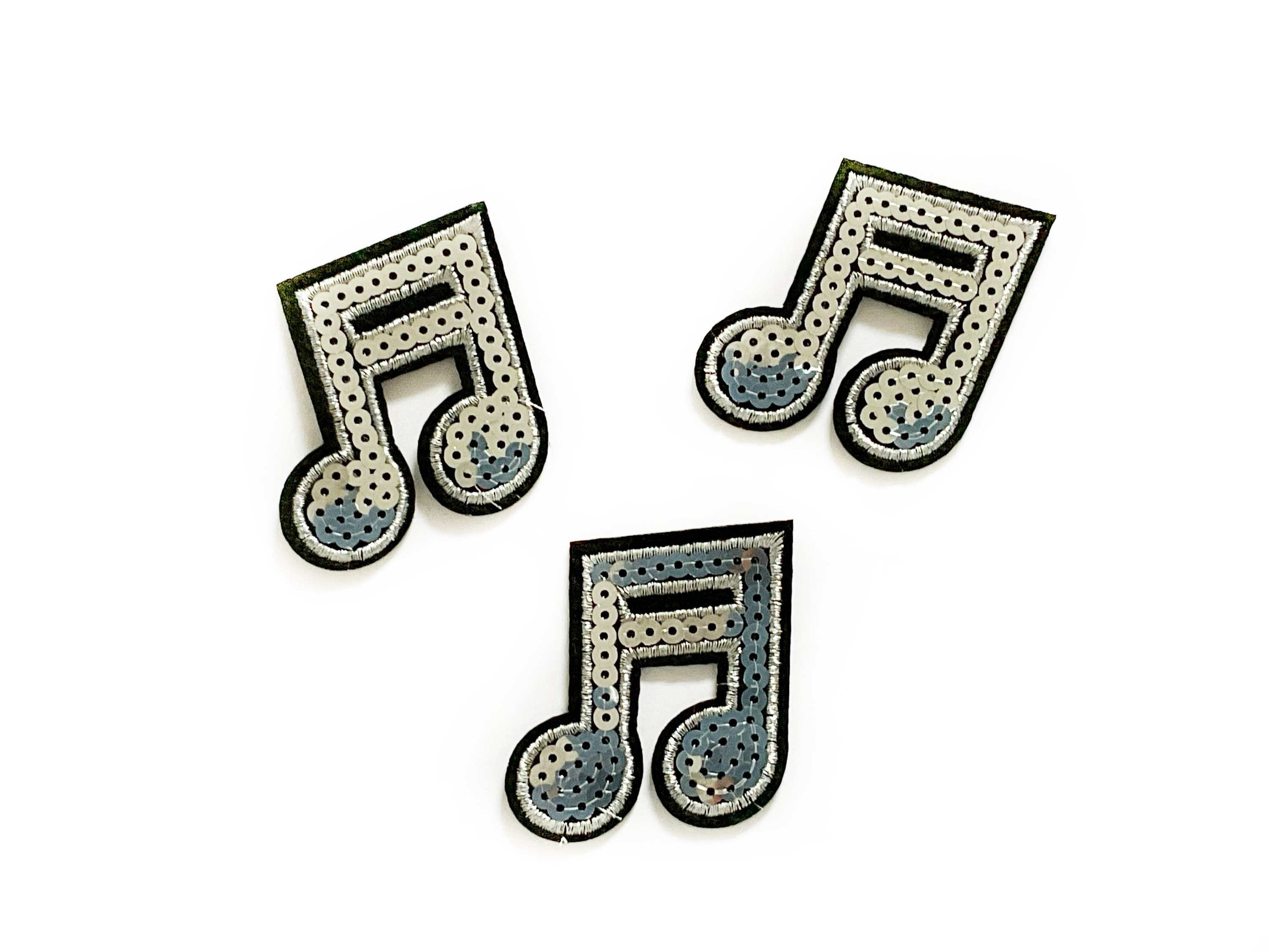 Music Note Patch Musical Patch Silver Patches Silver Patch Etsy