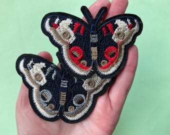 Detailed Butterfly Patch Iron on - Butterflies Badges Embroidery - 9.2cm x 6.2cm