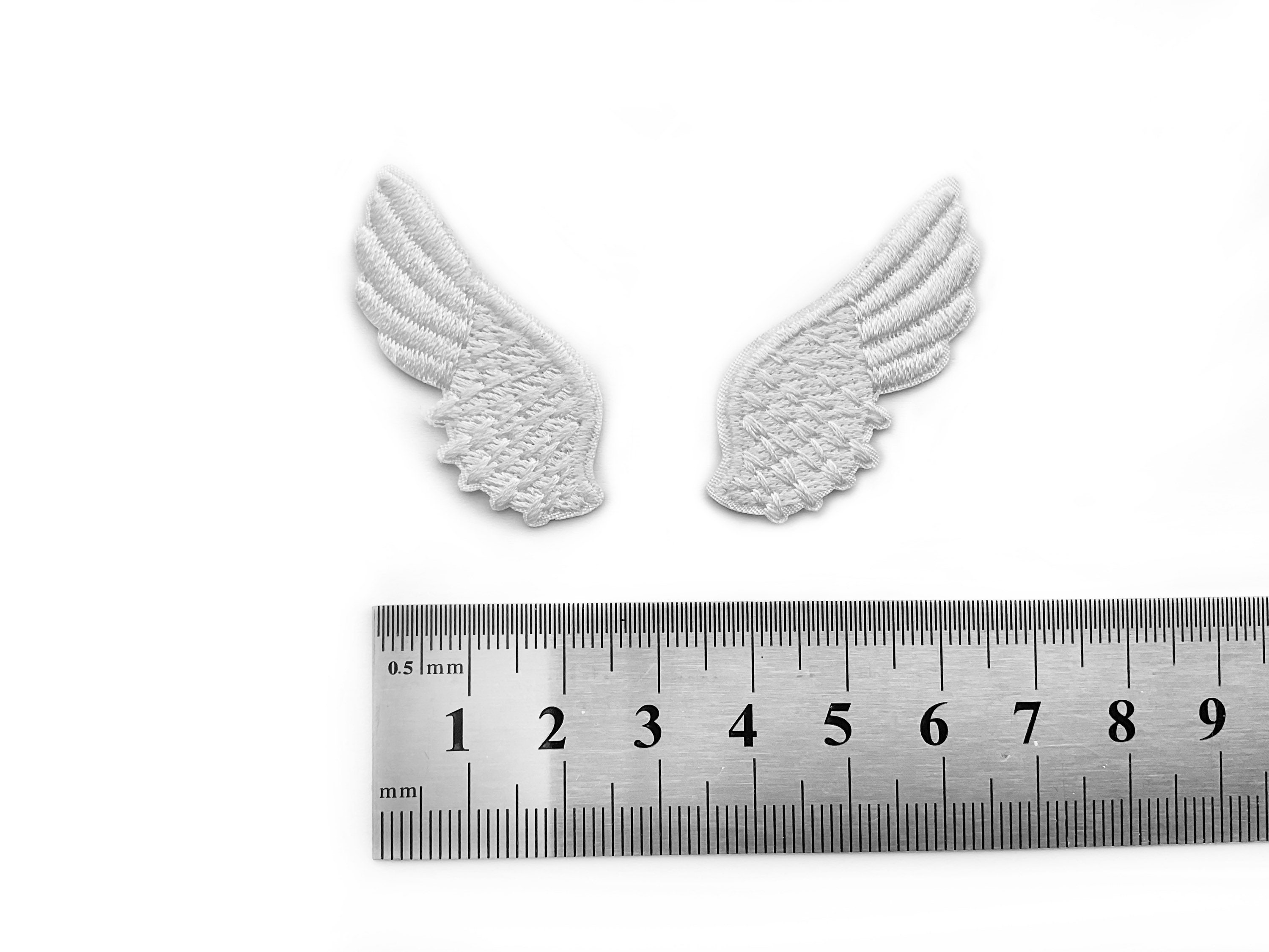 Sequin Angel Wings Iron on Patch, Gold and Silver Angel Embroidery Patches  for Denim Jacket, Patches for Jeans, Patches Set 