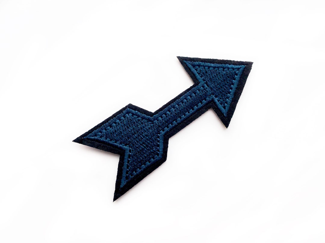 Blue Arrow Patches Iron on Archery Badge Embroidered Patch Ironon Arrow