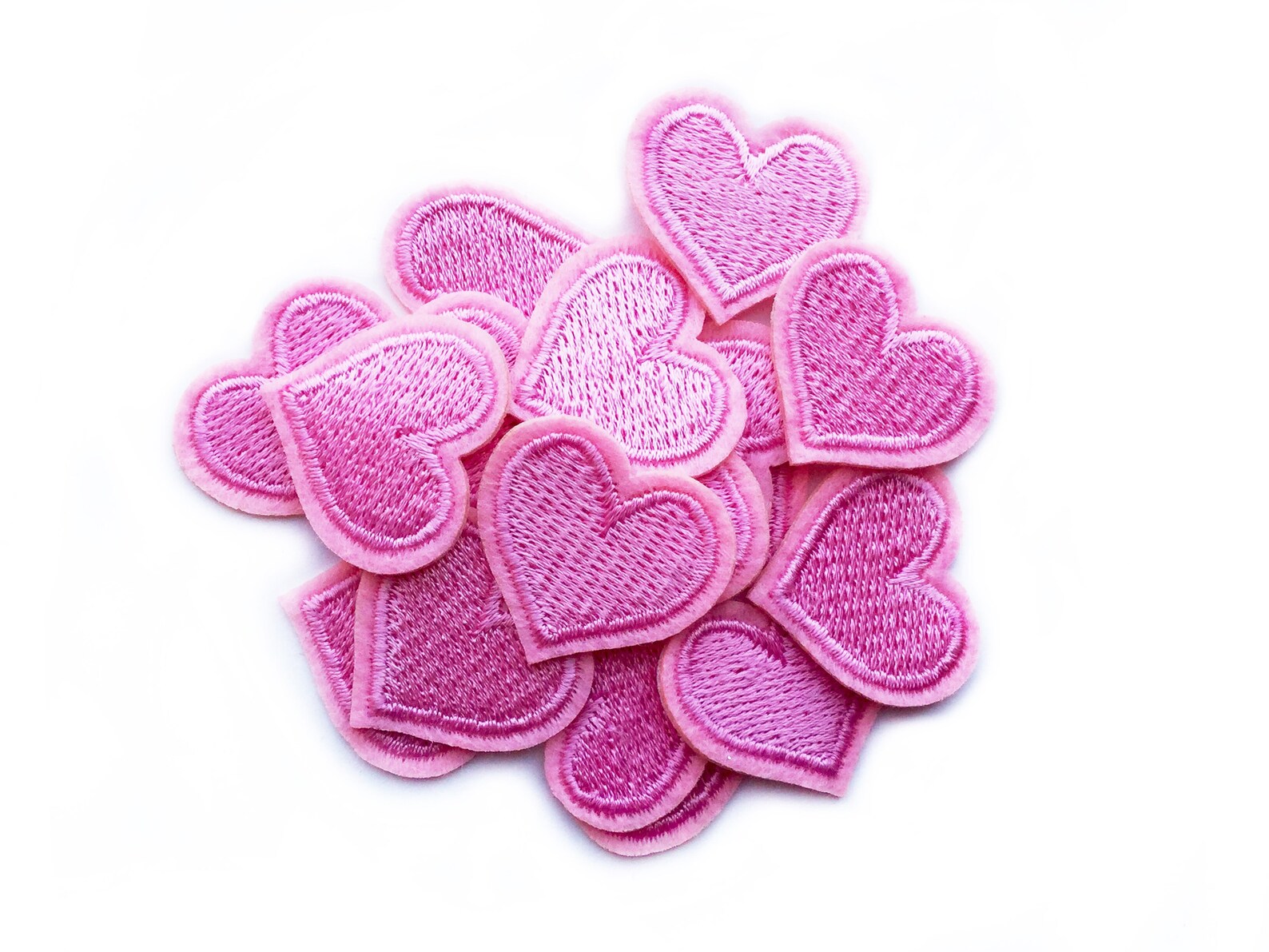 Pink Heart Patches Small Heart Patches Micro Patches Etsy