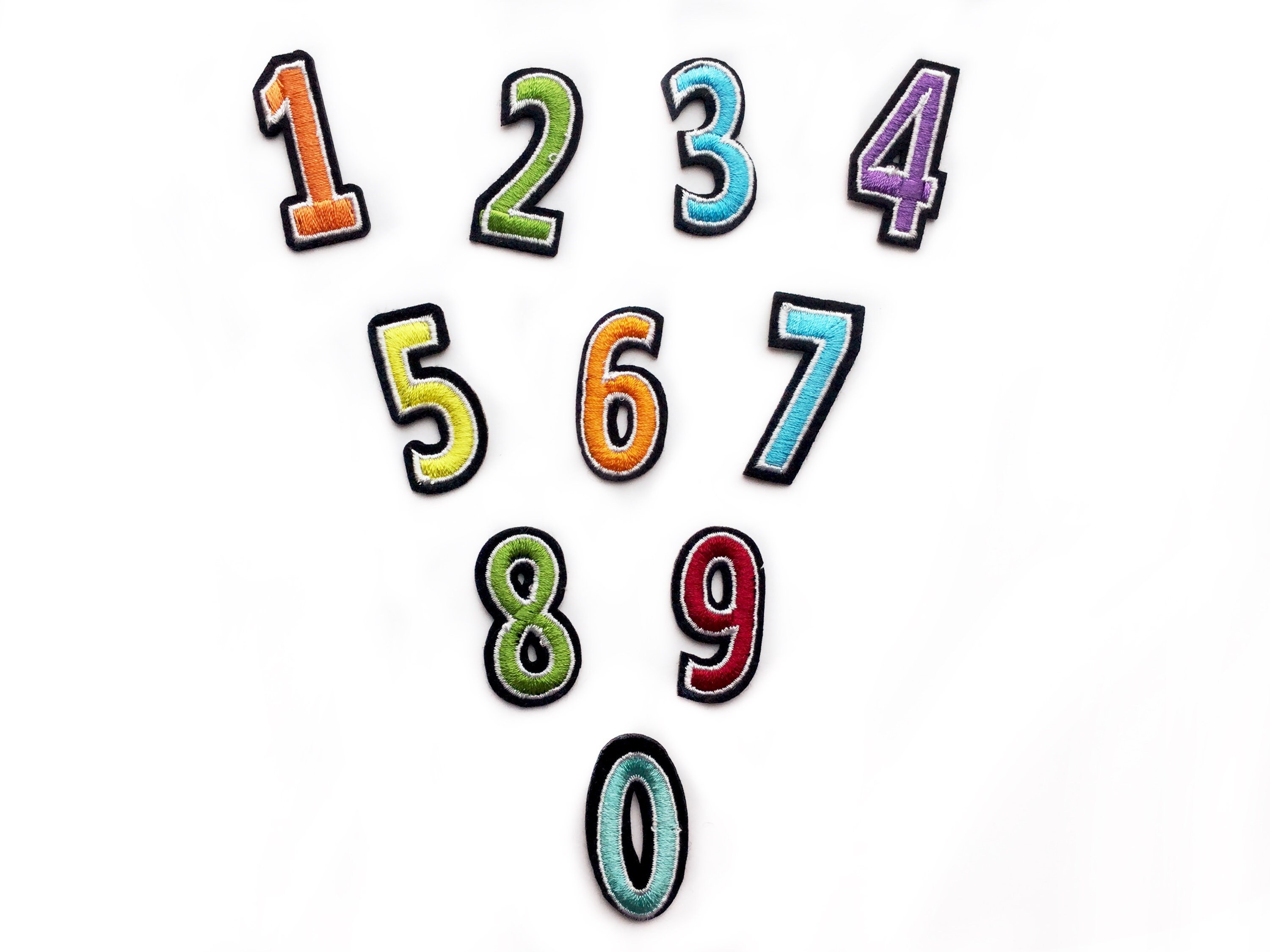 Sewing 0 to 9 Numbers Applique Numbers Patch Numbers Iron on Patch Set