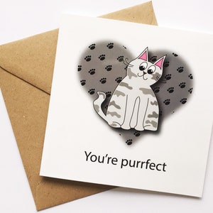 Carte d'anniversaire chat pour enfants - Intérieur vierge - Impression professionnelle - Design original par Button Cool