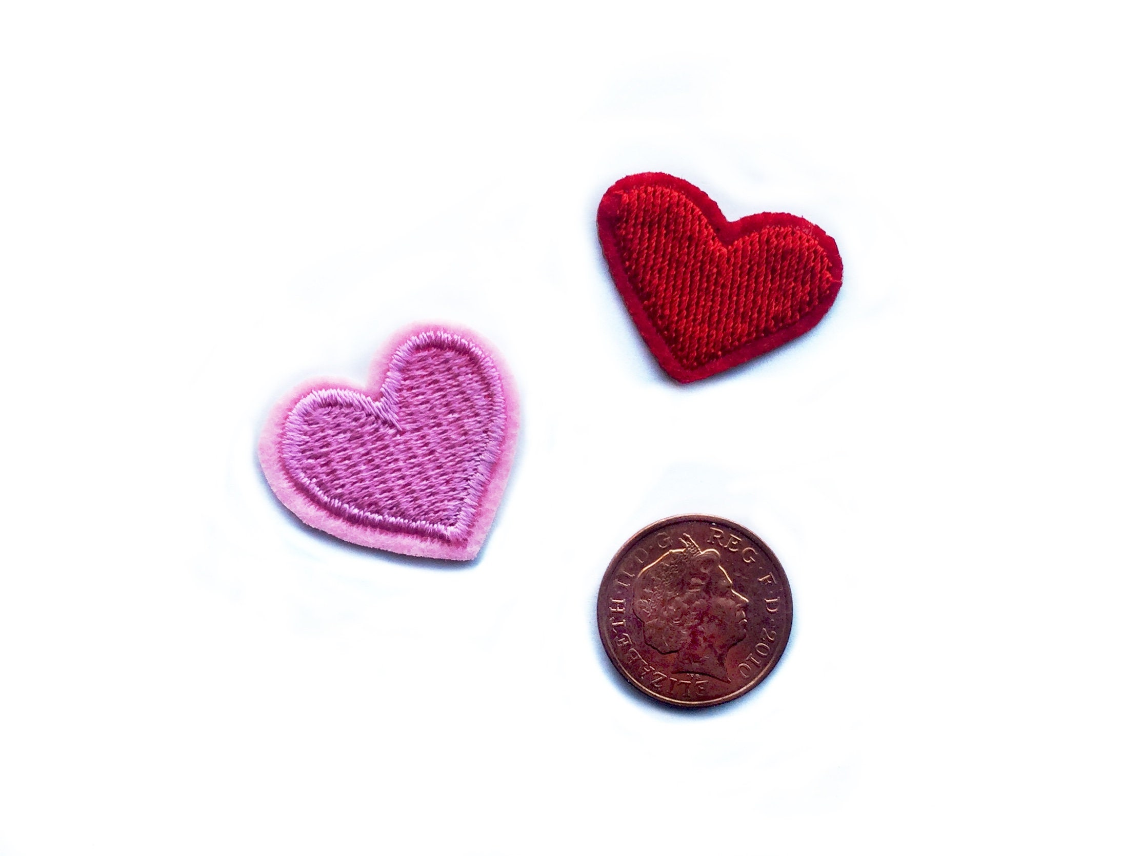 2 Mini Patches Small Heart Patches Micro Patches Hippie Etsy
