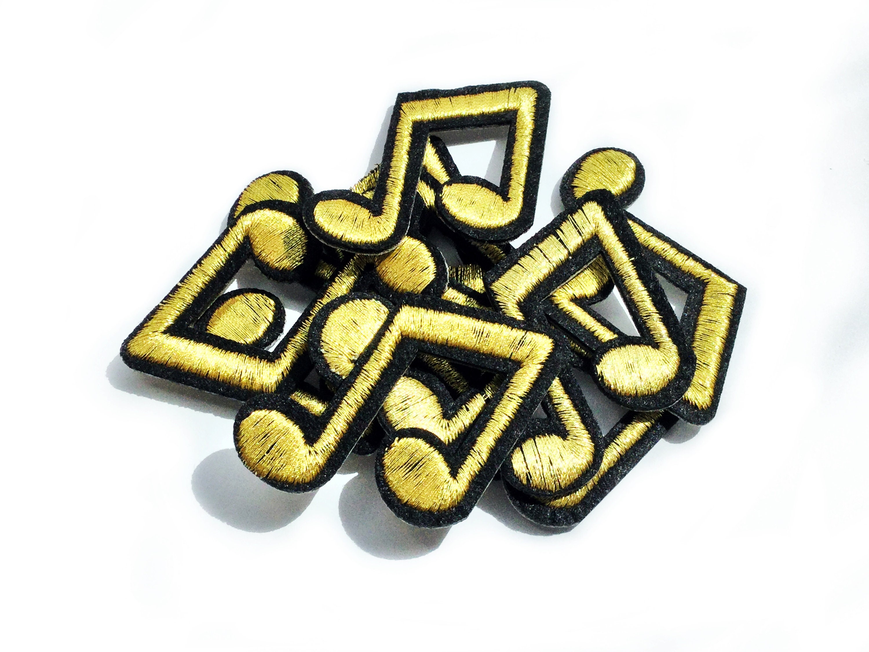 Musical Note Patch Musical Patches Gold Patch Etsy
