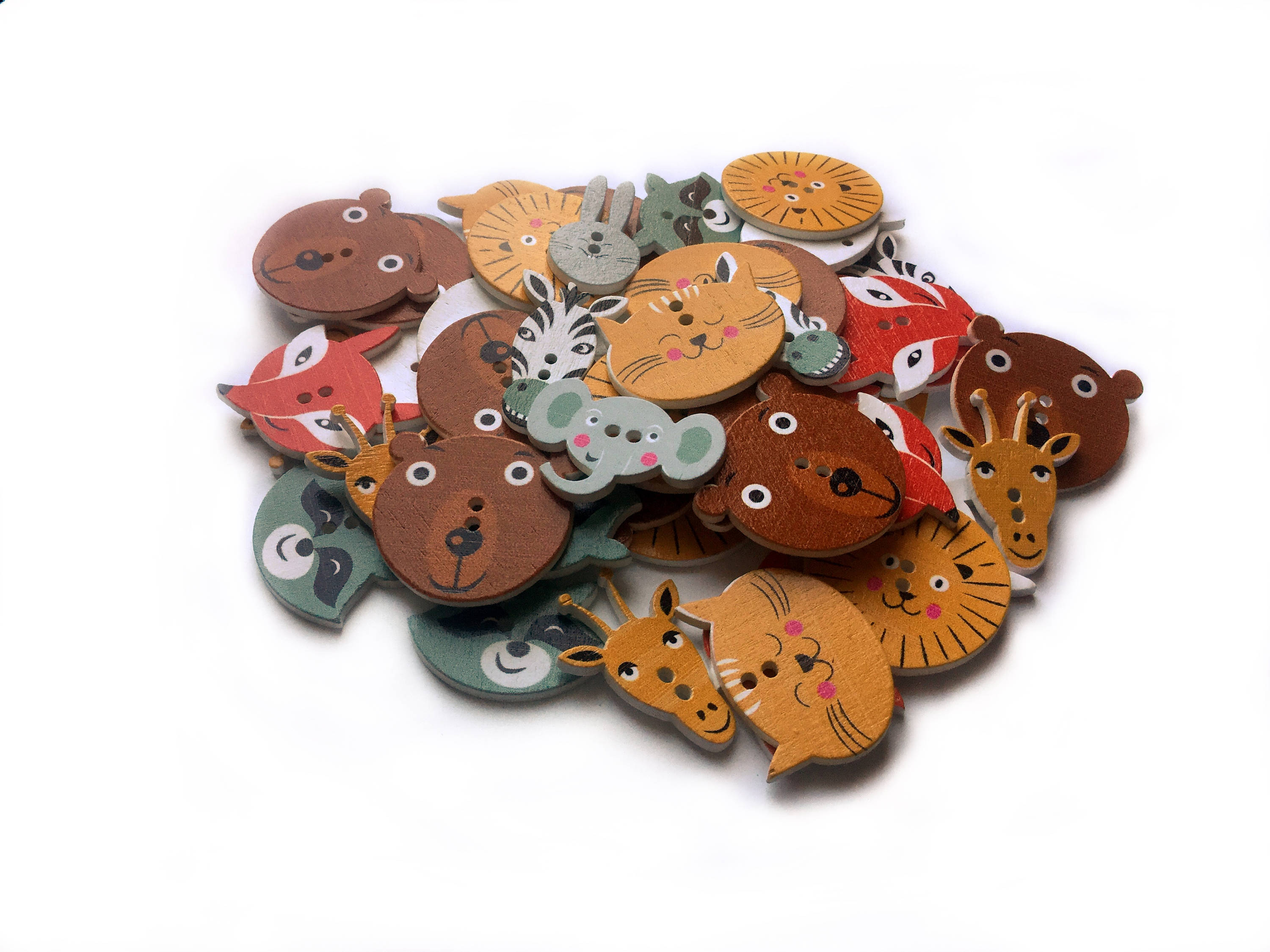 6/10/20 Animal Buttons - Cute Buttons - Wildlife Buttons Scrapbooking ...