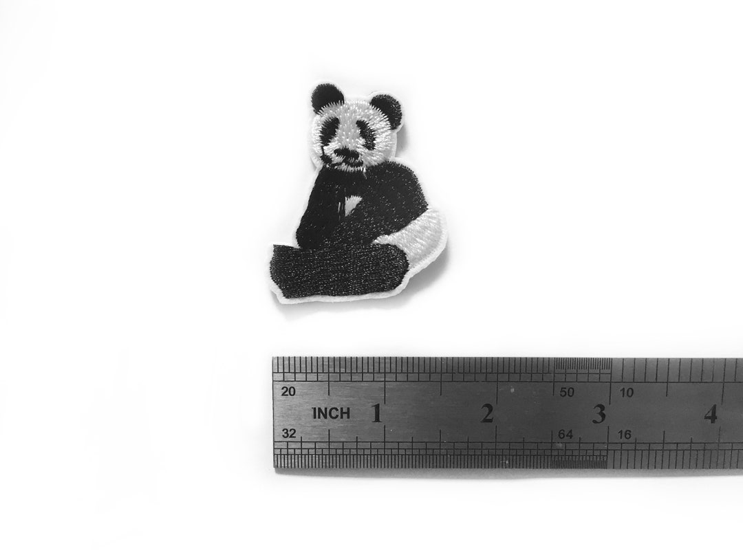 Small Panda Patch - Cute Animal Patches - Iron on Embroidered Tiny ...