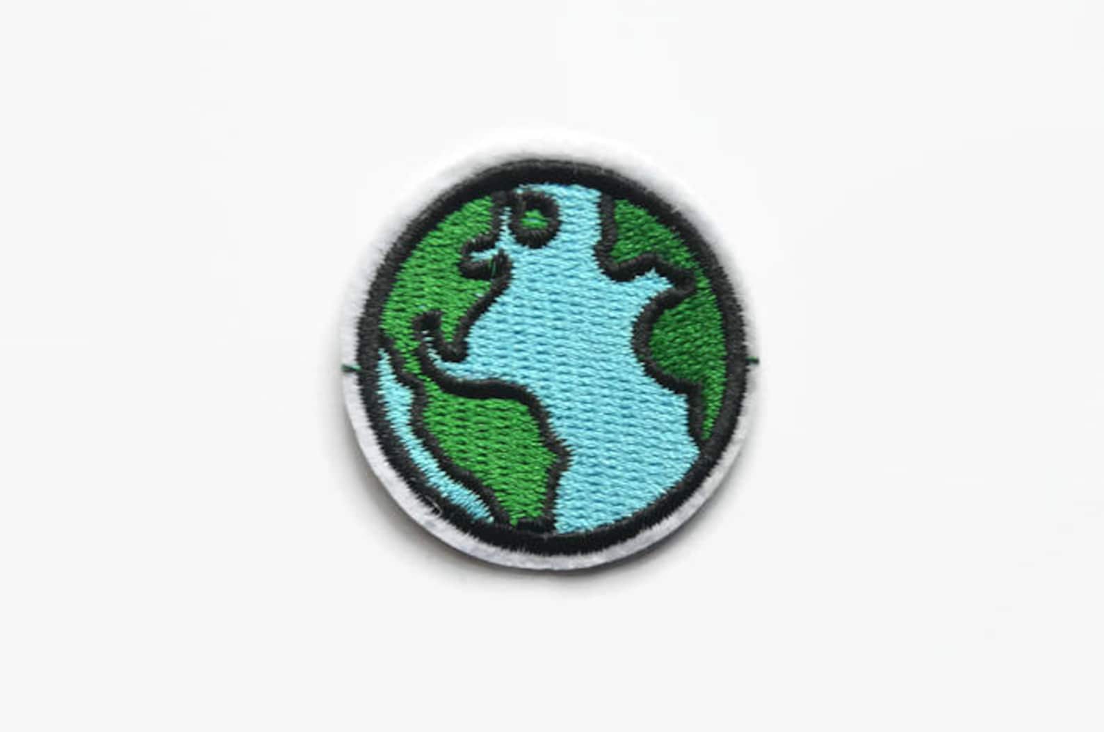 Earth Patch DIY Crafts Environmental Iron on Patch Badge World - Etsy UK