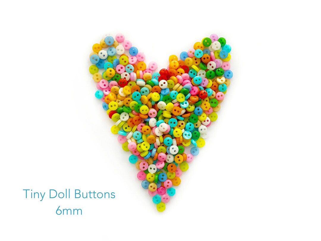 Botones para muñecas de 6 mm - Botones pequeños para ropa de muñecas ...