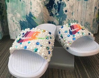 custom nike flip flops