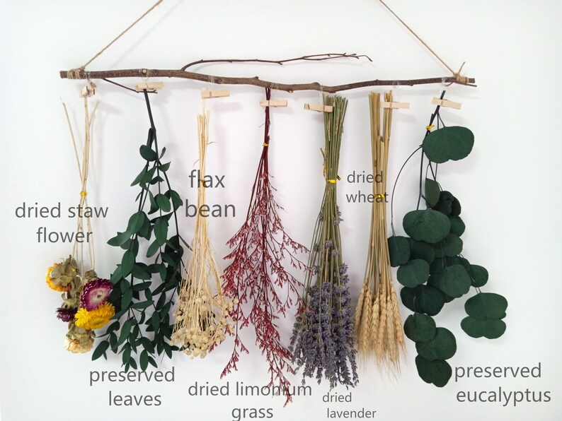 Dried Flower Rackfloral Wall Hanging Decorhome Decorwedding Etsy