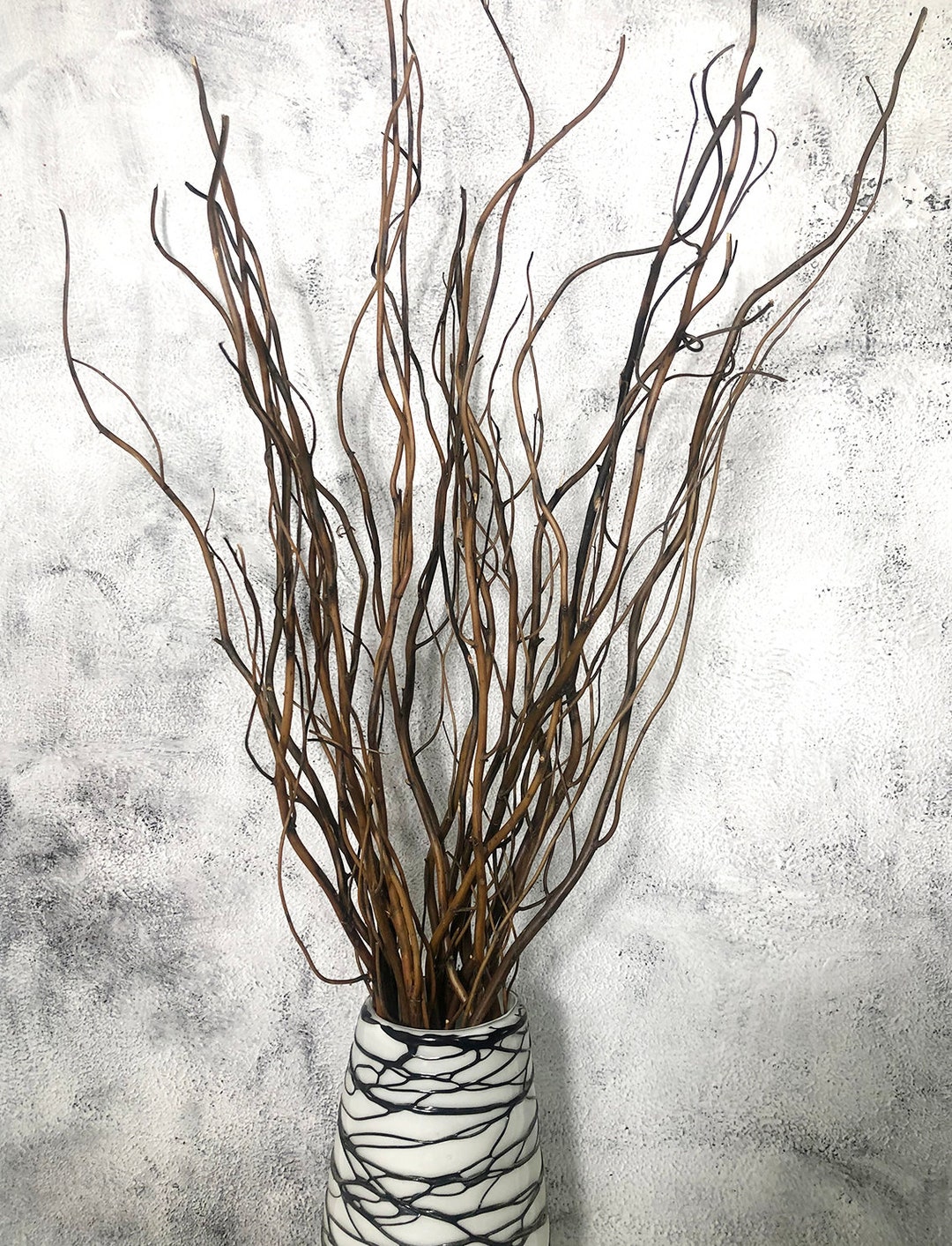 Dried Willow Vase Filler, Curly Willow Branches Rattan Balls for Home