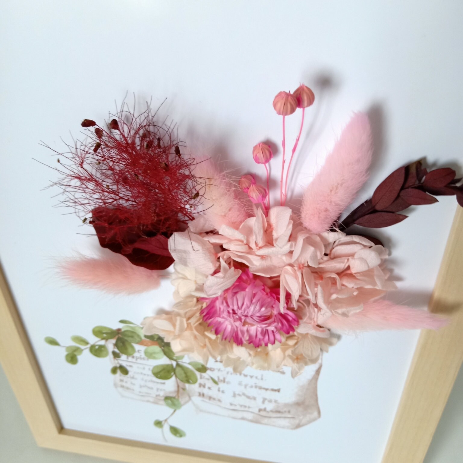 DIY Dried Flower Photo Frame Hanging Photo Frame Pressed Etsy