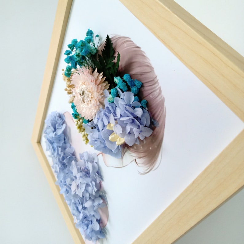 DIY Dried Flower Photo Frame Hanging Photo Frame Pressed Etsy