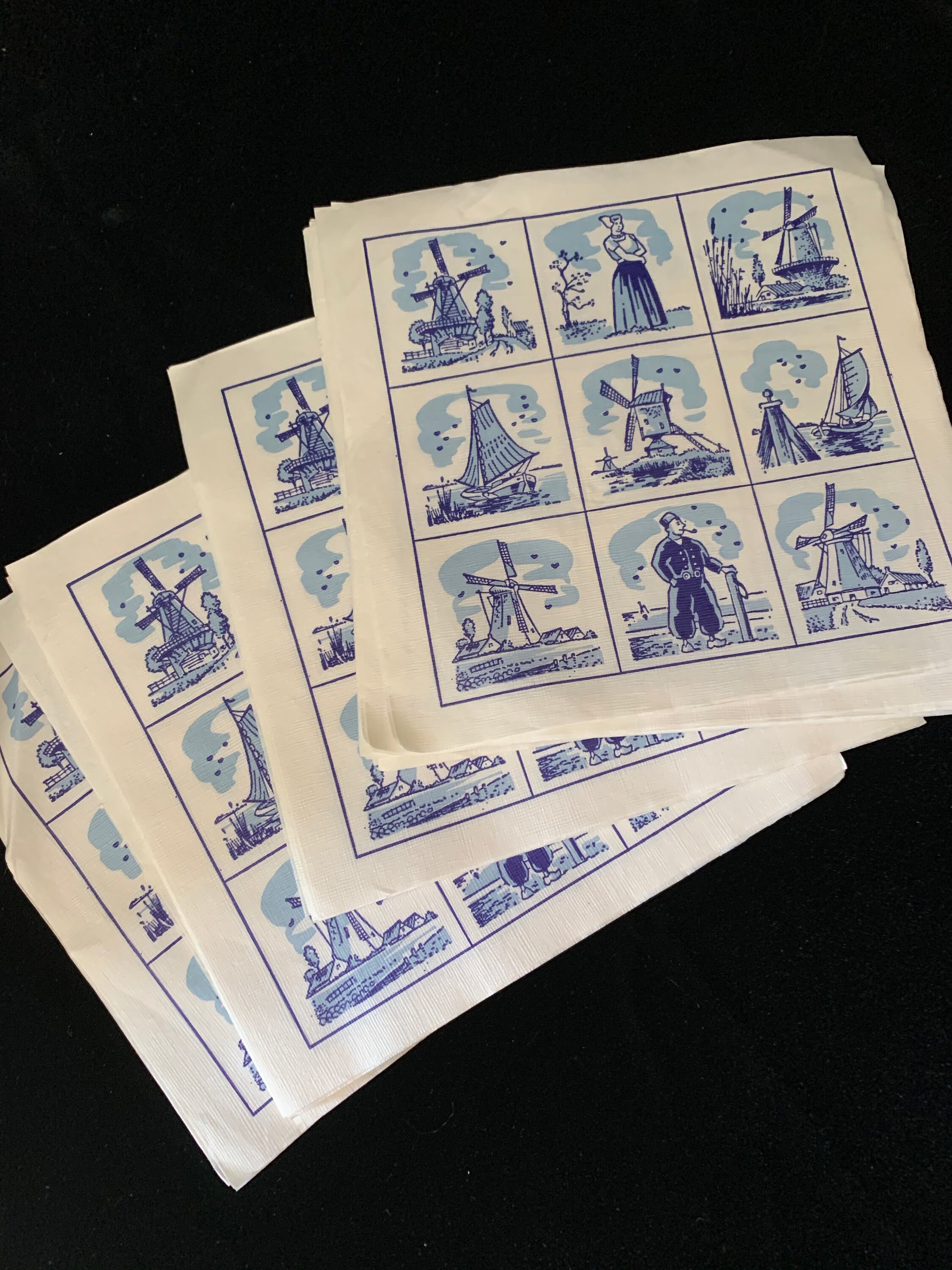 Vintage Dutch Paper Napkins Lot of 27 Etsy.de