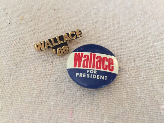 George …WALLACE FOR PRESIDENT Tin License Plate 1968 The Wallace Campaign