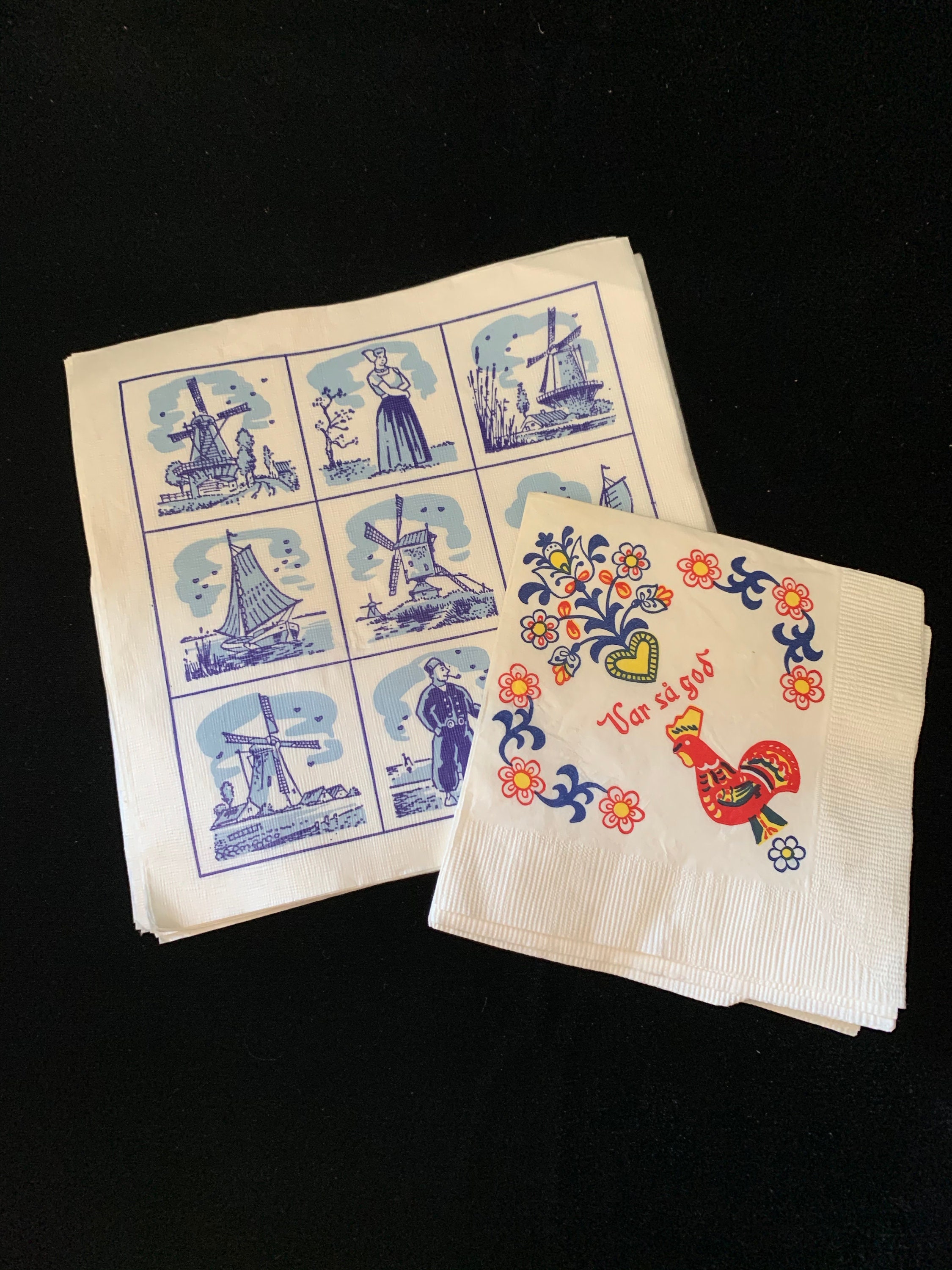 Vintage Dutch Paper Napkins Lot of 27 Etsy.de