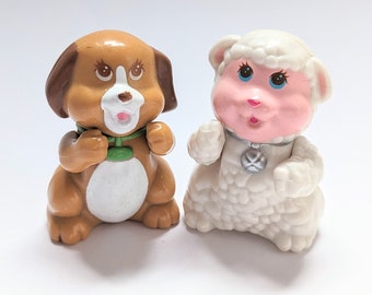 Itzy Bitzy Pals 1993 Lamb and Puppy - Sheep and Dog