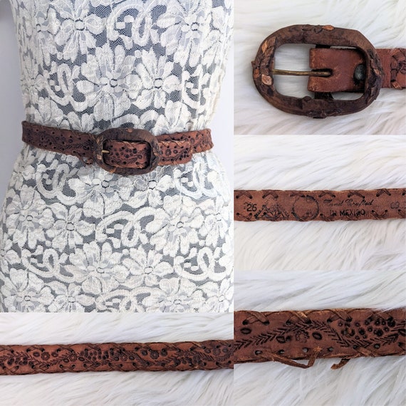 You Choose - Vintage Leather Belt - Western, Tool… - image 7