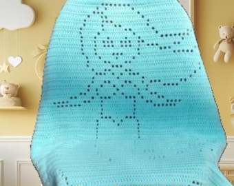Crochet Mermaid Tail Blanket Pattern: Baby & Kids (PDF)