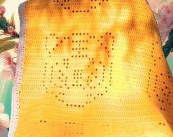 Modèle de couverture tigre au crochet : tailles bébé, enfant et adulte (Modèle PDF)