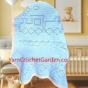 Crochet Train Blanket Pattern: Easy Kid & Adult Sizes (PDF Pattern)