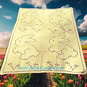 Crochet Bunny Blanket Pattern: Baby Snuggle Afghan (PDF Pattern)