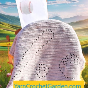 Crochet Baseball Soccer Blanket Pattern: Easy Sport Blanket (Digital Download)