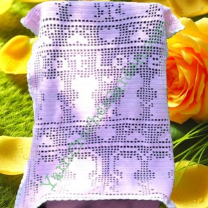 Crochet Cat Lover Blanket Pattern: Filet Blanket, 2 Sizes (Digital Download)