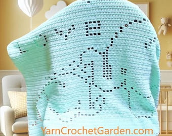 Crochet Elephant Baby Blanket Pattern: Afghan Shower Gift (PDF Pattern)