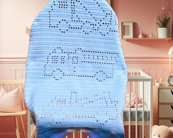 Crochet Fire Truck Blanket Pattern 3 Trucks Blanket Crochet Pattern Crochet car blanket Crochet Boy Truck Blanket Crochet Baby Boy Blanket