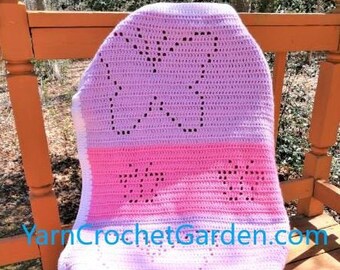 Crochet Pattern Butterfly Blanket Easy For Beginner Crochet Pattern Butterfly Afghan Sizes Fit Baby Kids Adults Baby Afghan Crochet Blanket