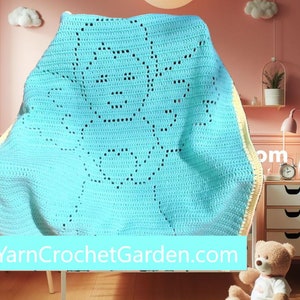Crochet Angel Baby Blanket Pattern, Easy Baby Shower Gift for Kids & Adults