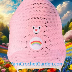Crochet Bear Blanket Pattern: Baby Afghan with Hearts (PDF Pattern)