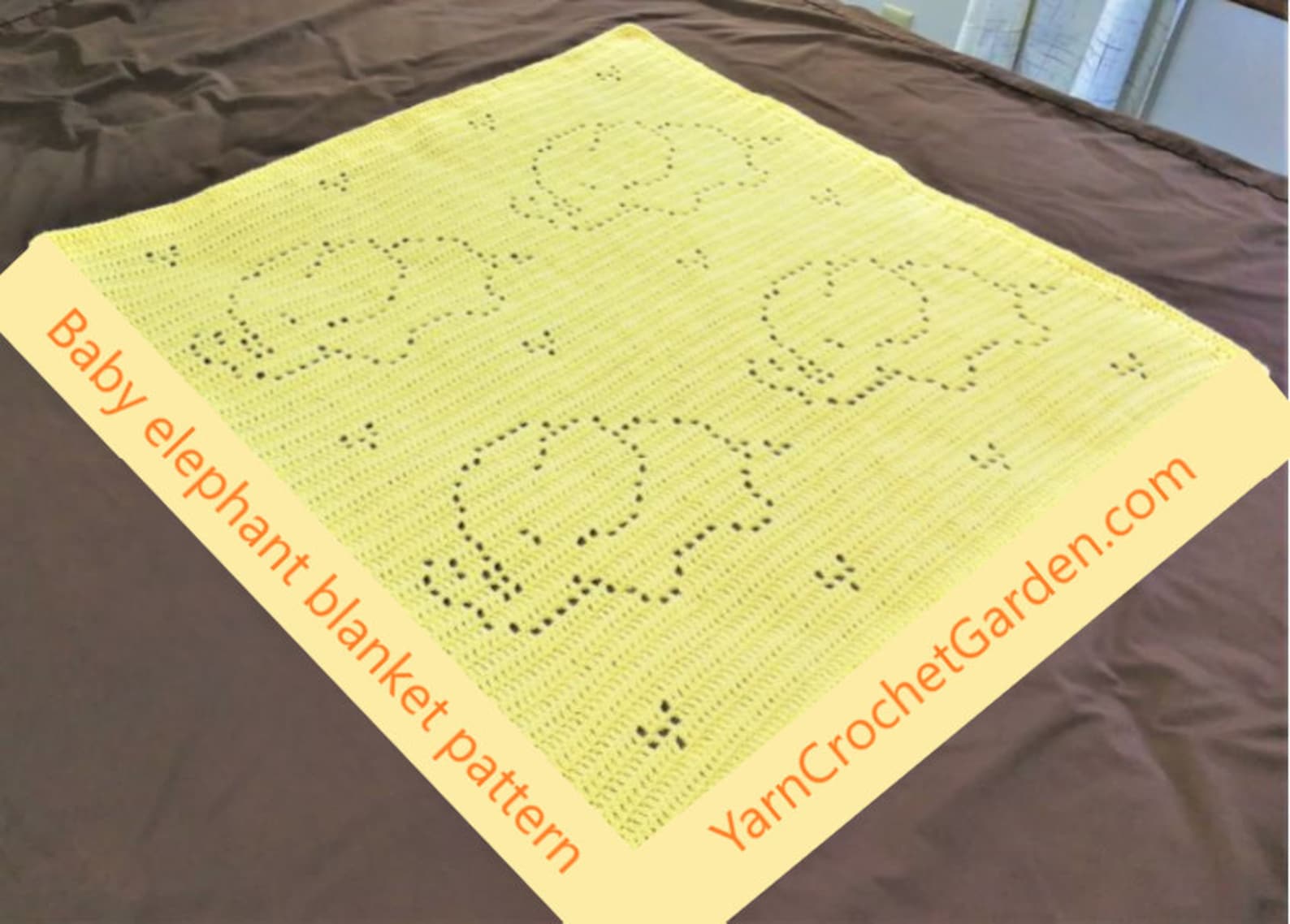 Crochet Baby Blanket Elephant Crochet Girl Blanket Baby Afghan Etsy