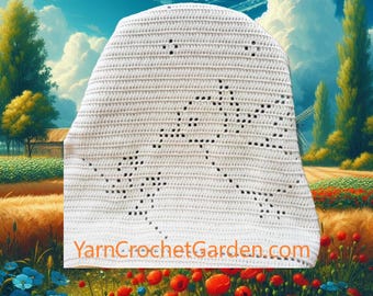 Crochet Birds Blanket Pattern: Baby Afghan with Nature Scene (PDF Pattern)