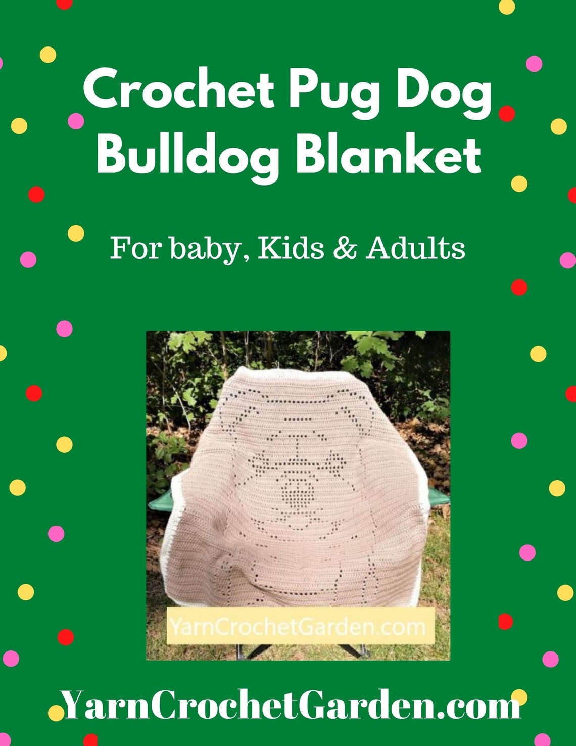 Dog Blanket Crochet Pattern Bulldog Pug Dog Puppy Blanket More Etsy