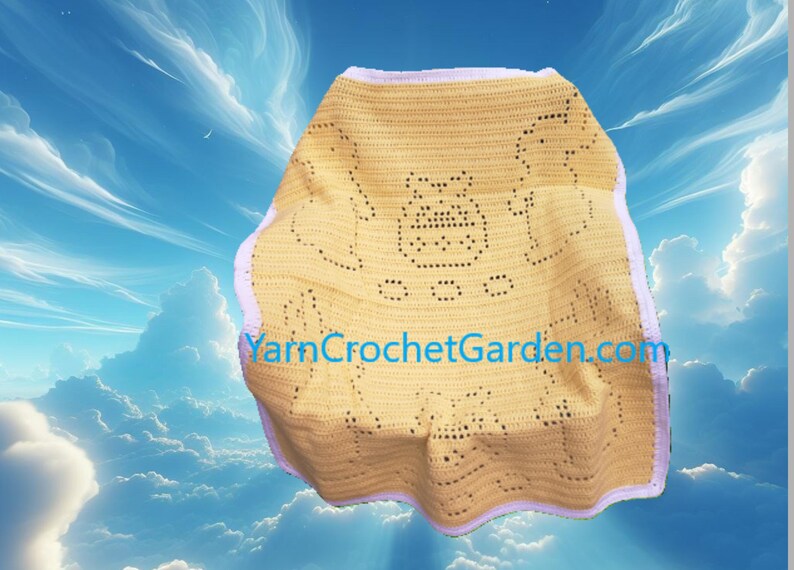 Crochet Bunny Blanket Pattern Easter Crochet Pattern Baby Afghan Crochet Blanket Crochet Filet Bunny Blanket Easy More Sizes For Kids Adults
