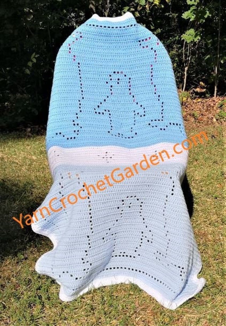 Crochet Penguin Blanket Pattern Baby Boys Girls Adults Blanket | Etsy