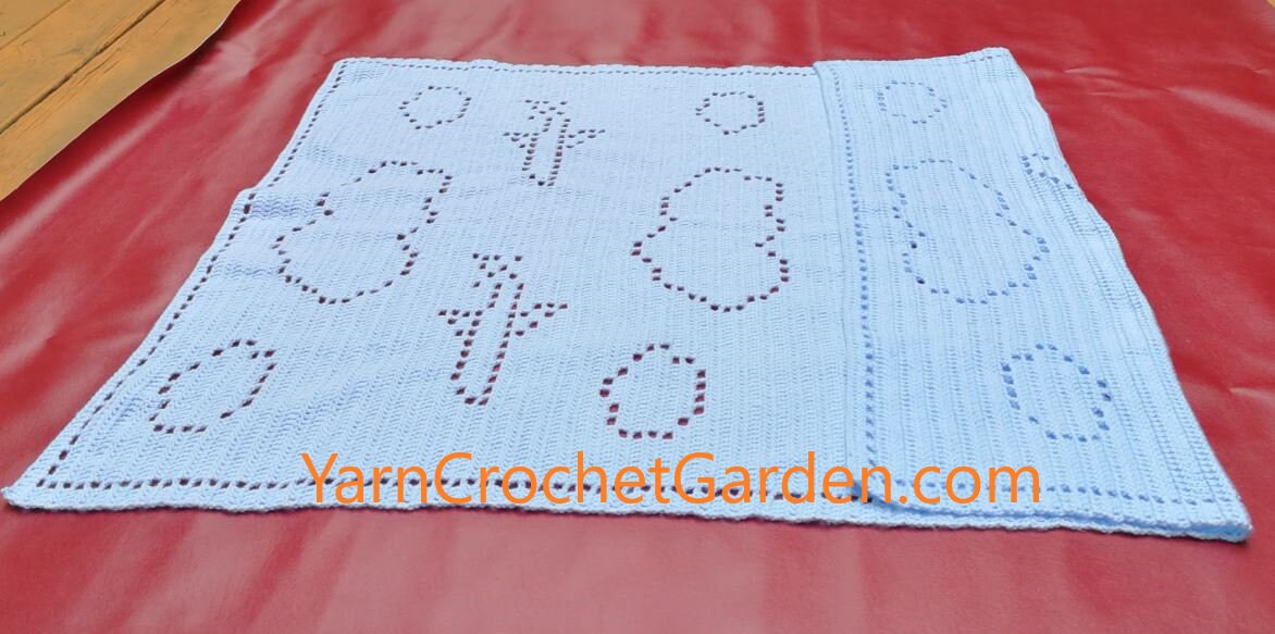 Crochet Baby Blanket Airplane Crochet Girl Blanket Baby Afghan Etsy